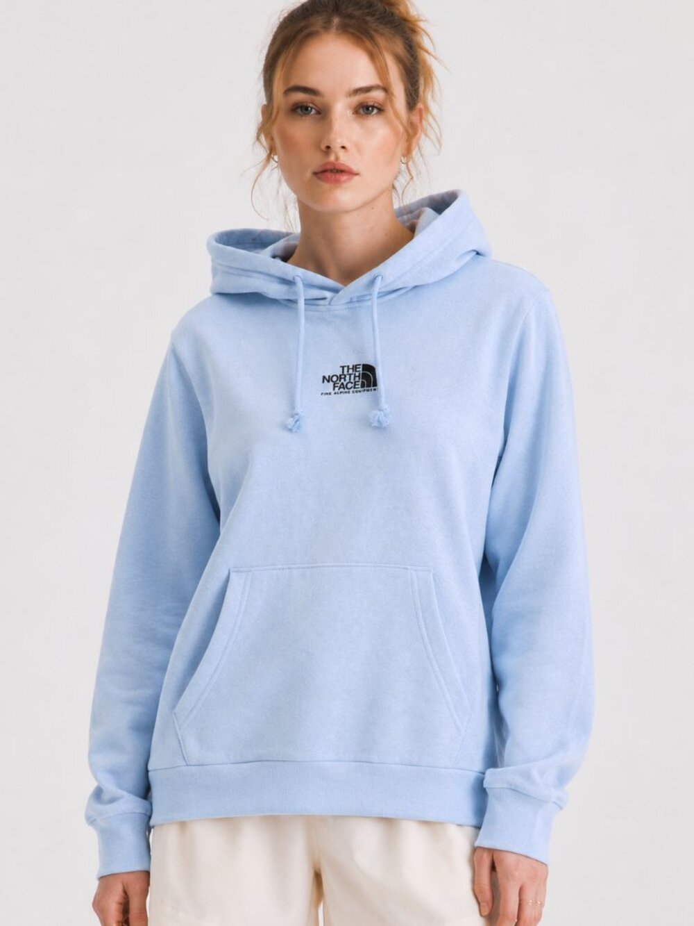 NWT The North Face Blue Fine Alpine Hoodie Sweatshirt Size M Circular Design